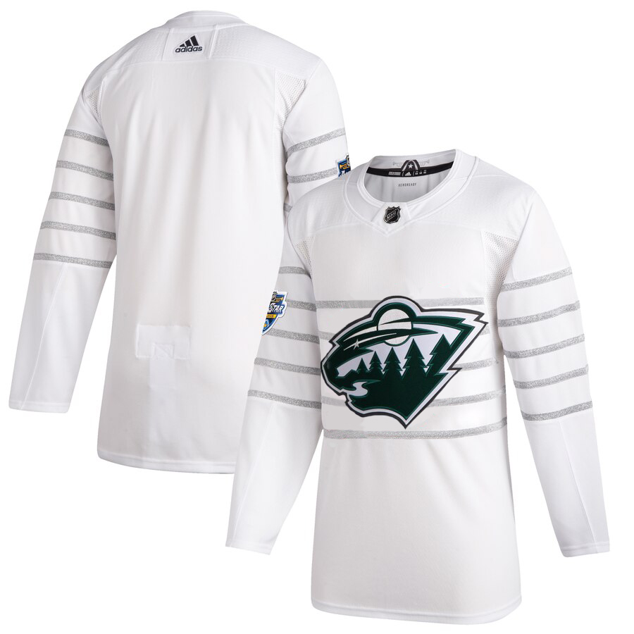 Cheap Men Minnesota Wild Adidas White 2020 NHL All Star Game Authentic Jersey